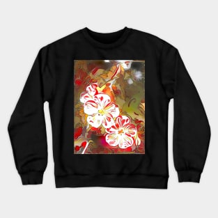 Red Dream Geraniums Crewneck Sweatshirt